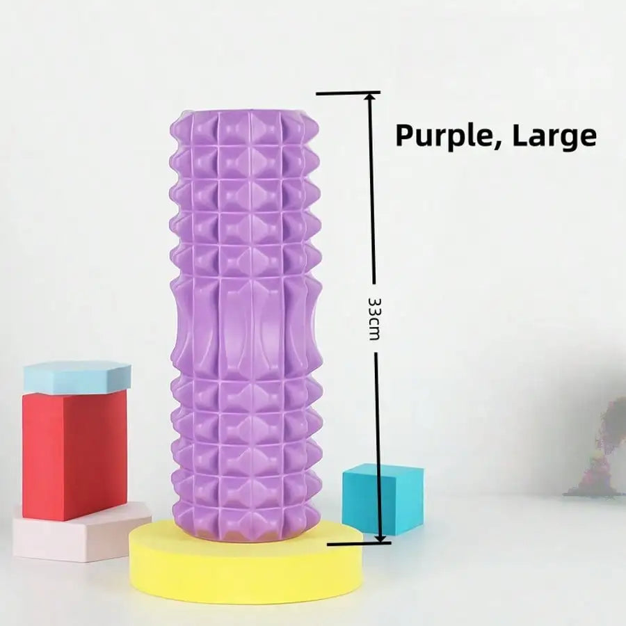 Textured Foam Yoga Roller For Muscle Relaxation And Fitness
