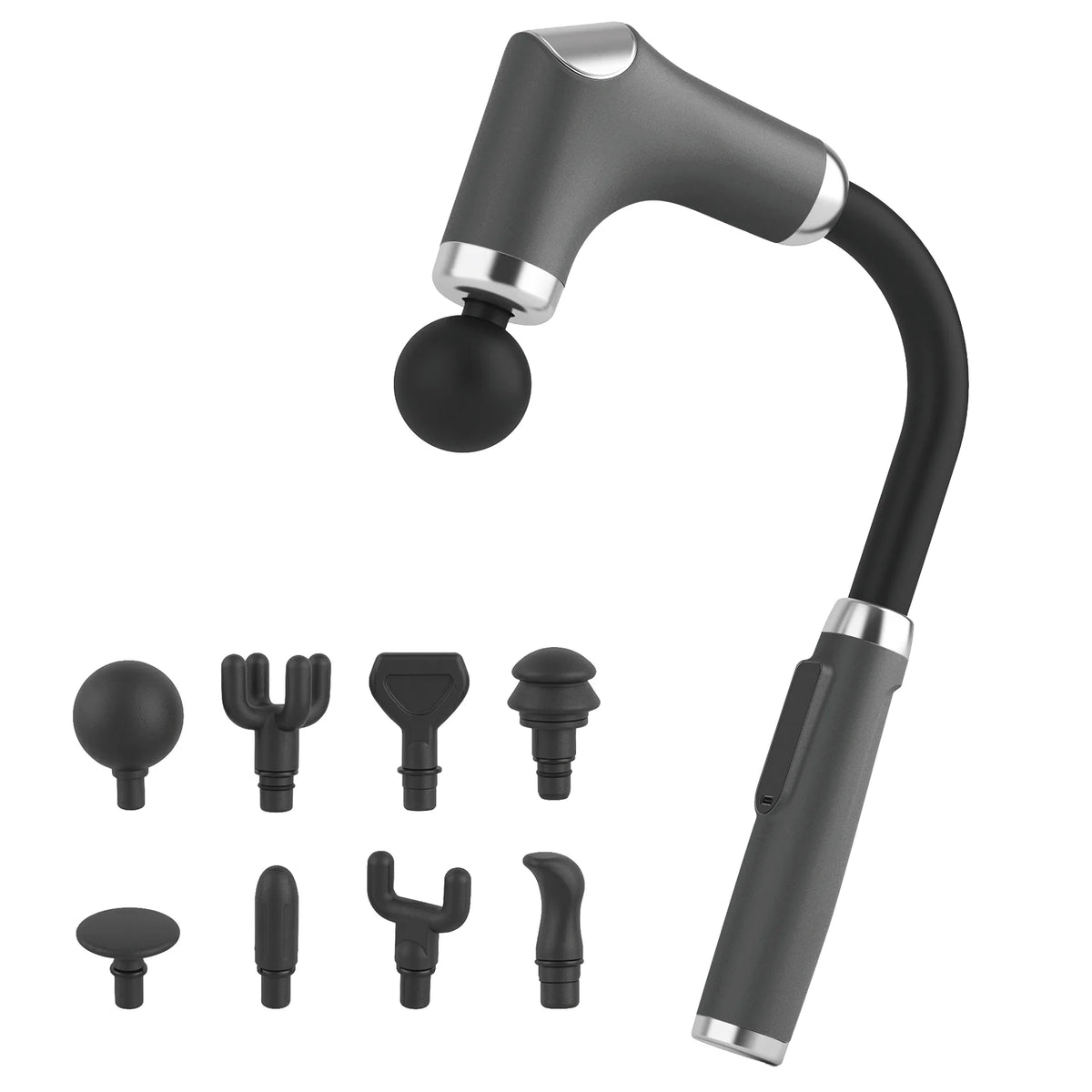 Long Handle Massage Gun With Led Display And Six Speed Levels