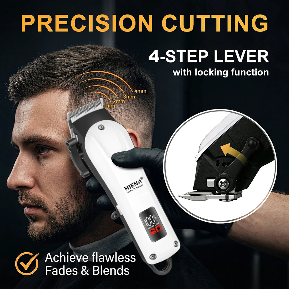 Hiena Rechargeable Electric Hair Clippers And Nose Ear Trimmer