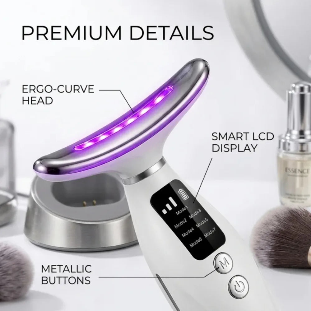 Hailicare LED Photon Therapy Face And Neck Lifting Massager