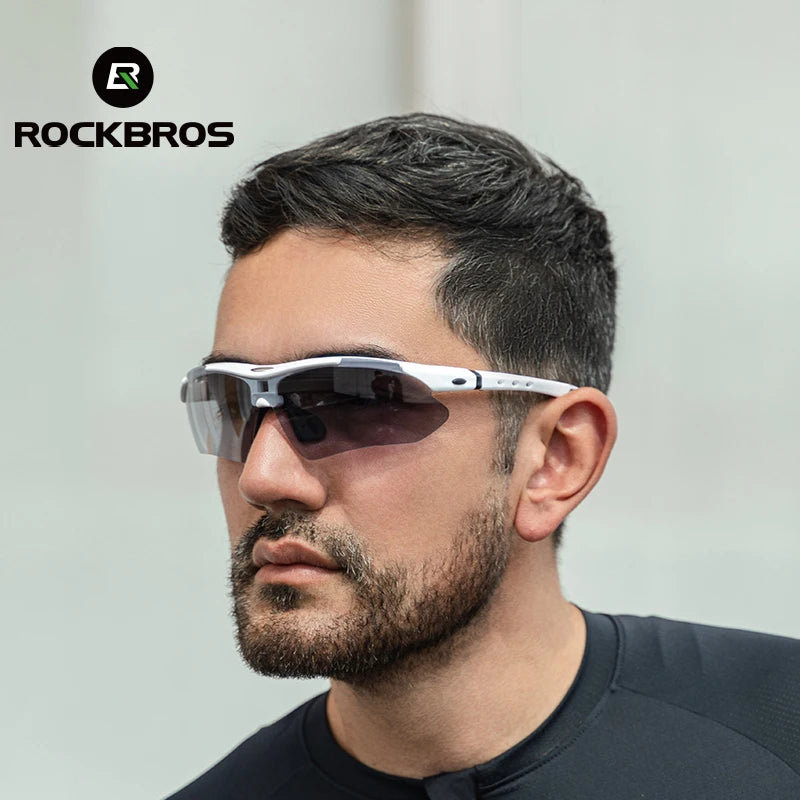 Rockbros Polarized Cycling Sunglasses With Uv Protection And Replaceable Frame