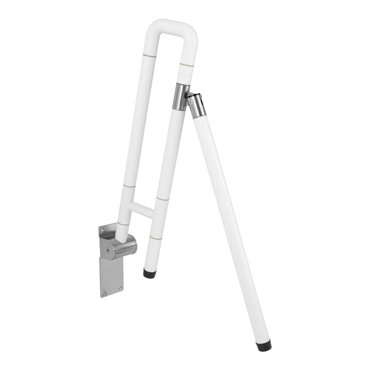 Foldable Drop Down Handicap Toilet Grab Bar Metal Non Slip