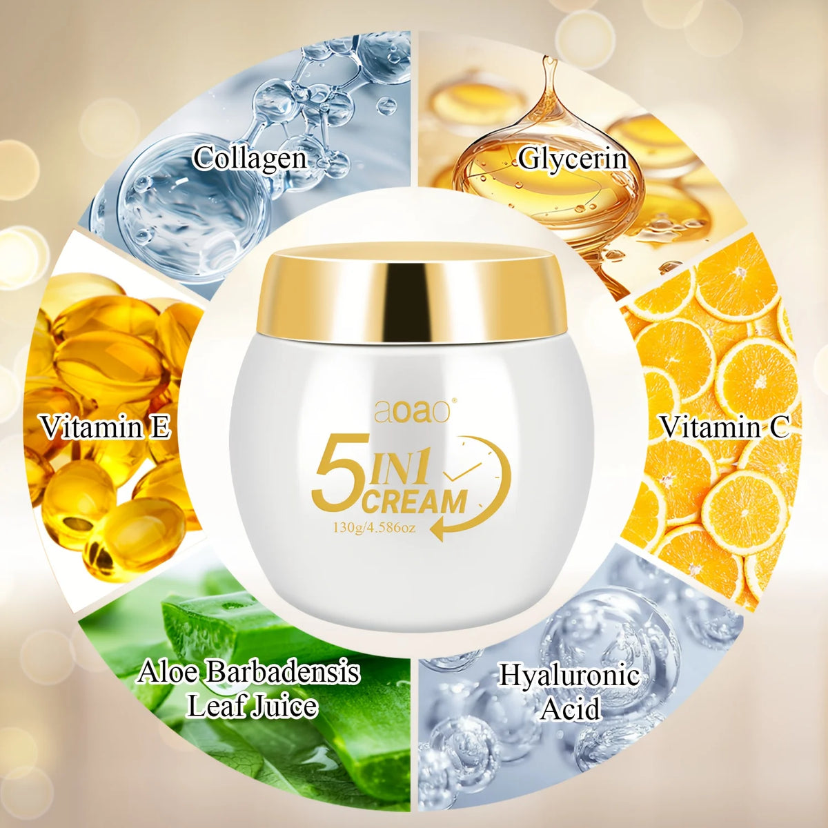Aoao Moisturizing Cream With Collagen Centella And Niacinamide