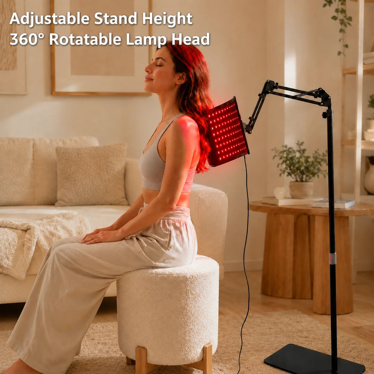 Near Infrared Red Light Panel With Adjustable Stand And Timer