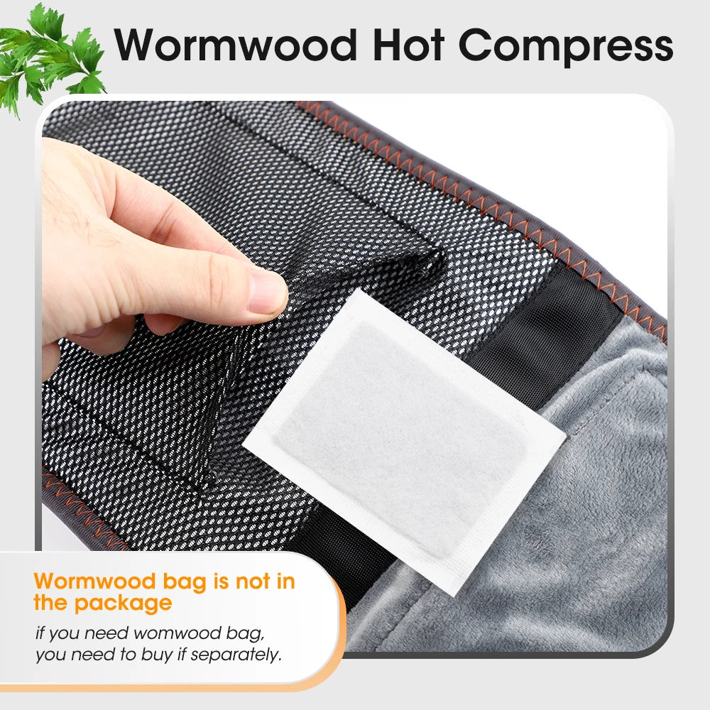 Hailicare Heated Waist Massage Belt With Vibration And Red Light