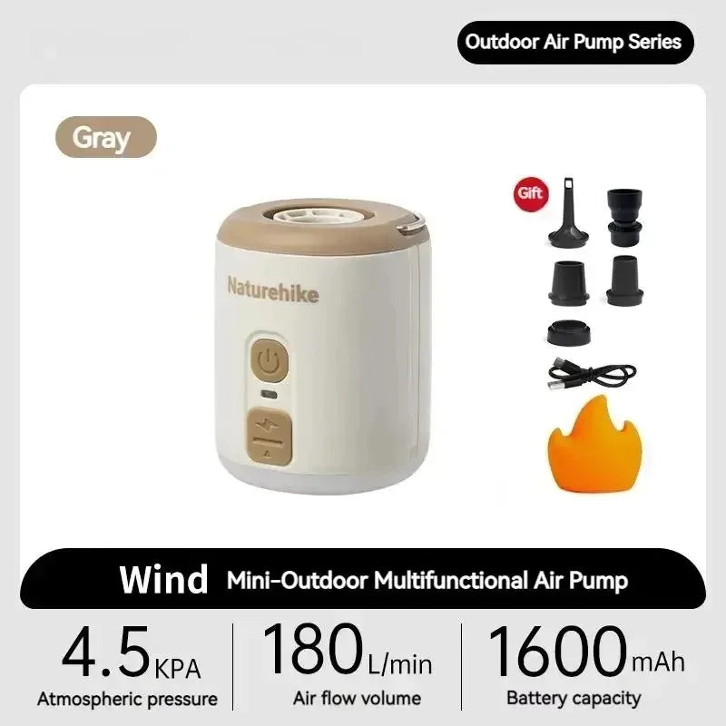 Naturehike Portable Fast Charge Multifunction Air Pump For Inflatable Mat