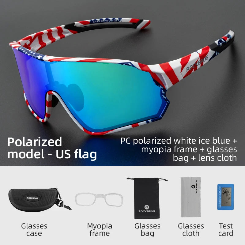ROCKBROS Polarized UV400 Sports Sunglasses For Cycling And Outdoor Activities