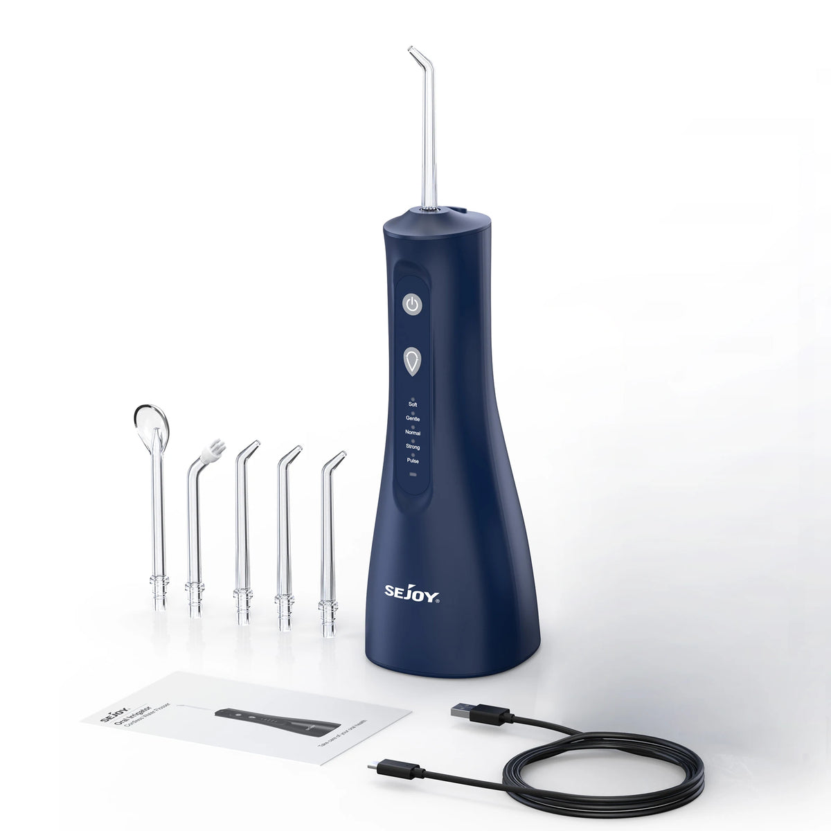 SEJOY Portable Water Flosser Irrigator With Multiple Jet Tips