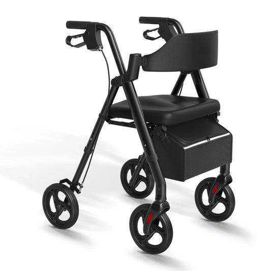 MaiDeSiTe Foldable Steel Rollator Walker For Seniors