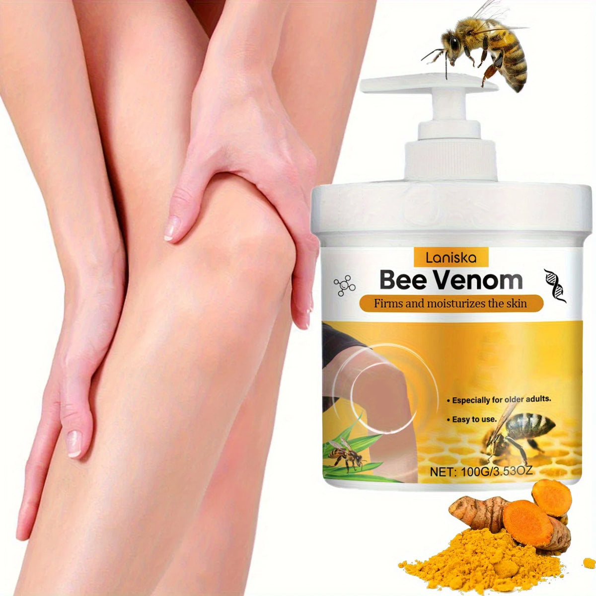 Bee Venom Joint Massage Cream With Turmeric And Arnica