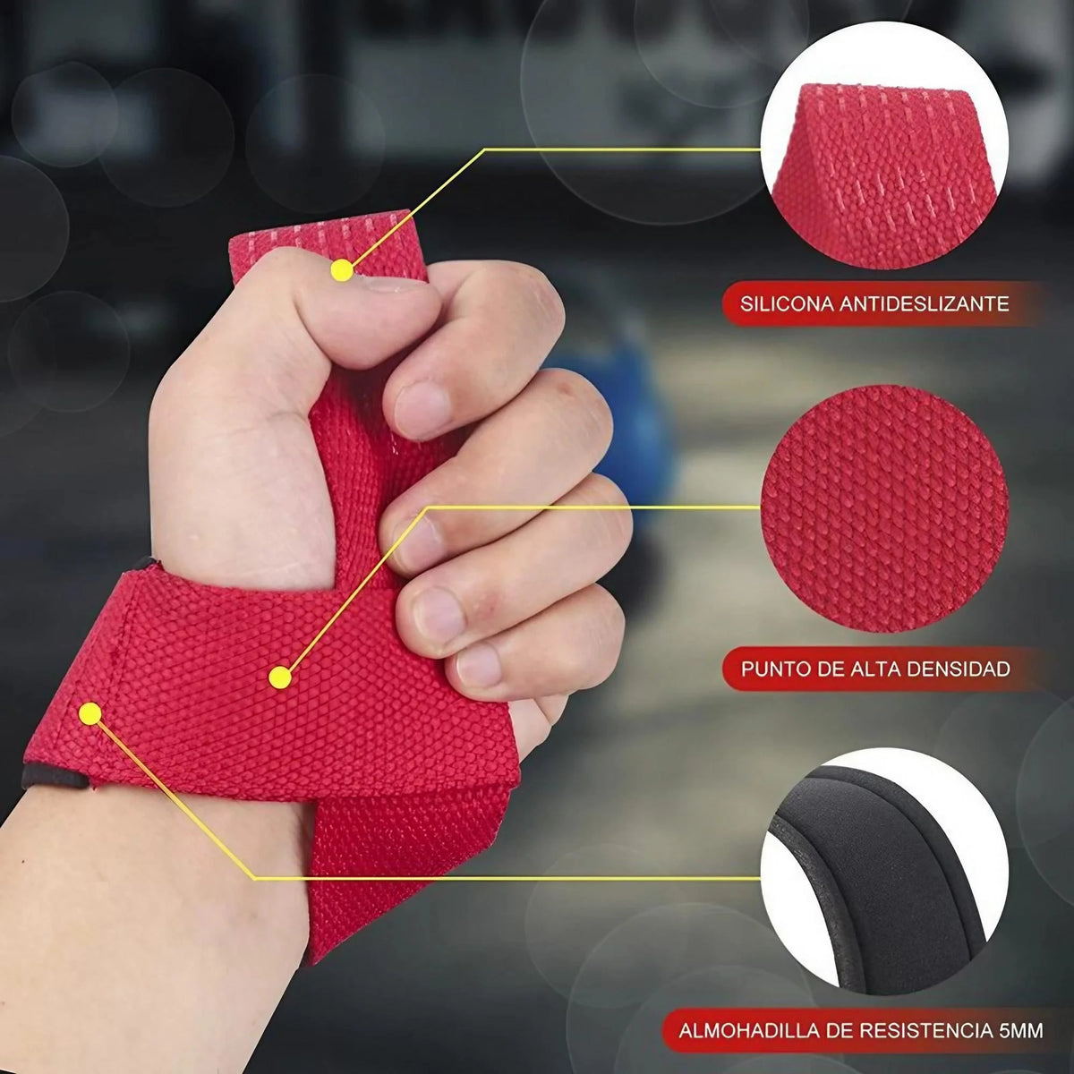Neoprene Padded Lifting Straps For Weightlifting Gym