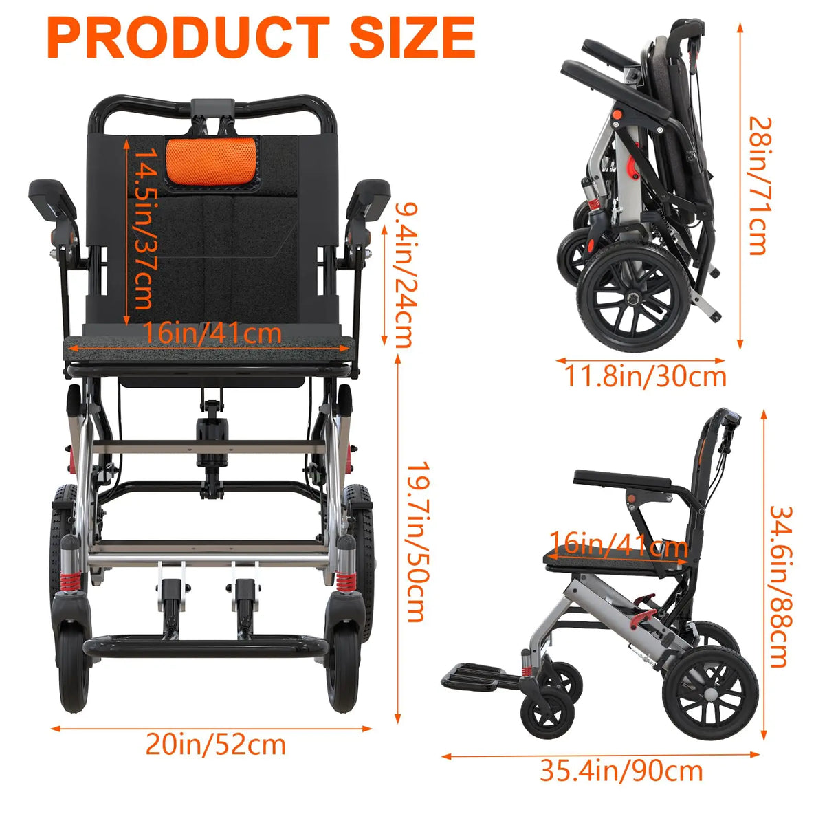 Hydraulic Patient Lift Commode Chair With Split Seat For Transfers