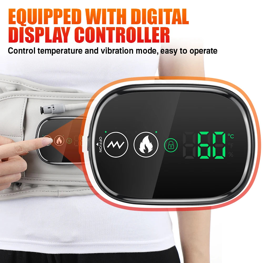 Hailicare Airbag Heating Vibration Massage Lumbar Support Belt