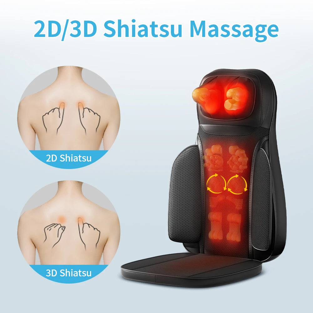 Himouta Shiatsu Neck Back Massager With Adjustable Heat Pad