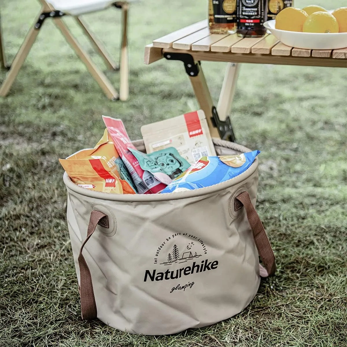 Naturehike Portable Foldable Outdoor Camping Storage Bucket