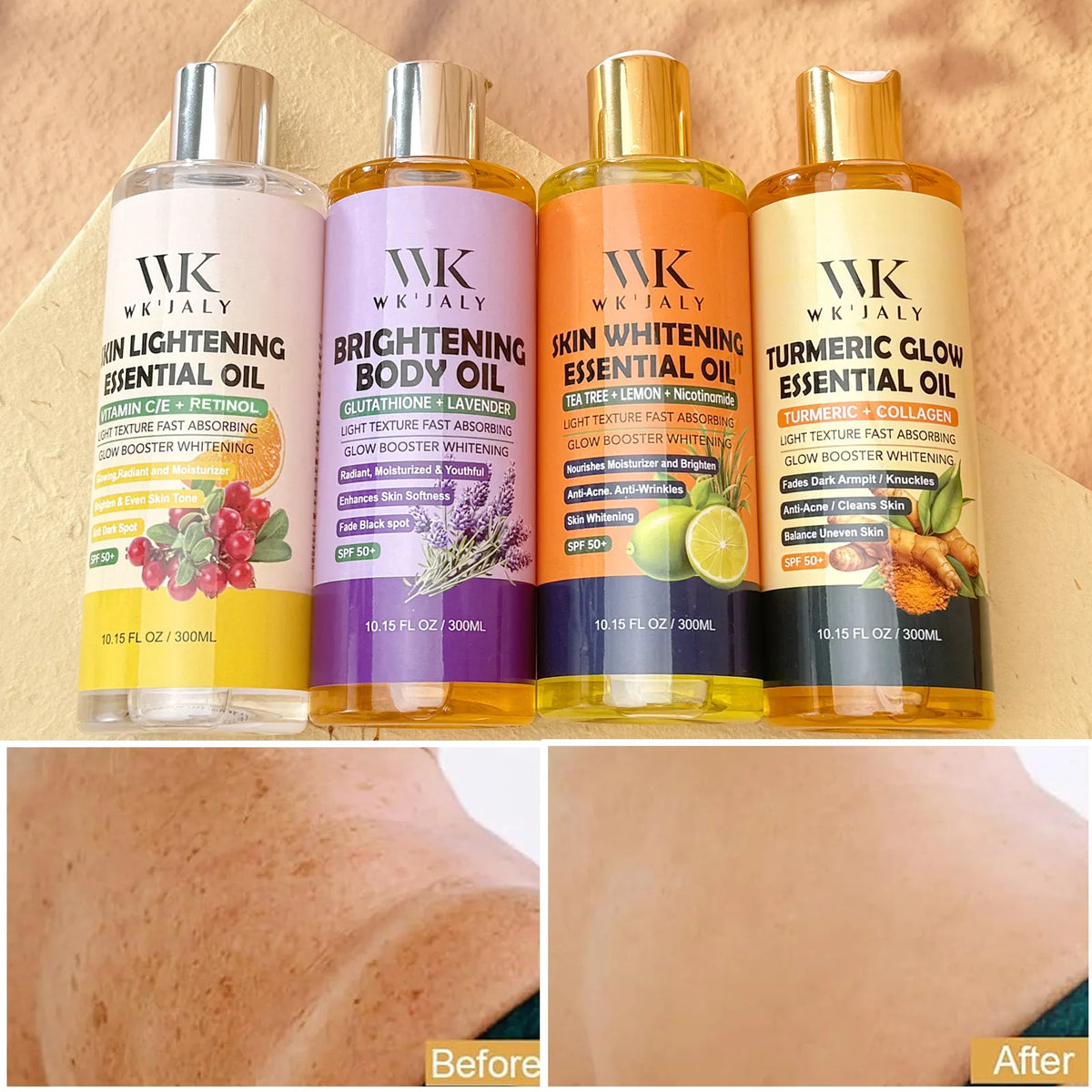 WK JALY Lightening Body Oil For Deep Moisturizing Skin Care