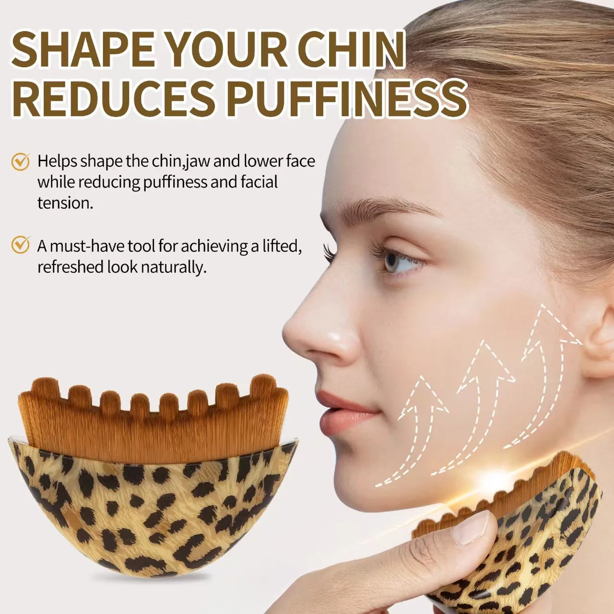 Facial Lymphatic Massage Brush With Storage Case For Beauty