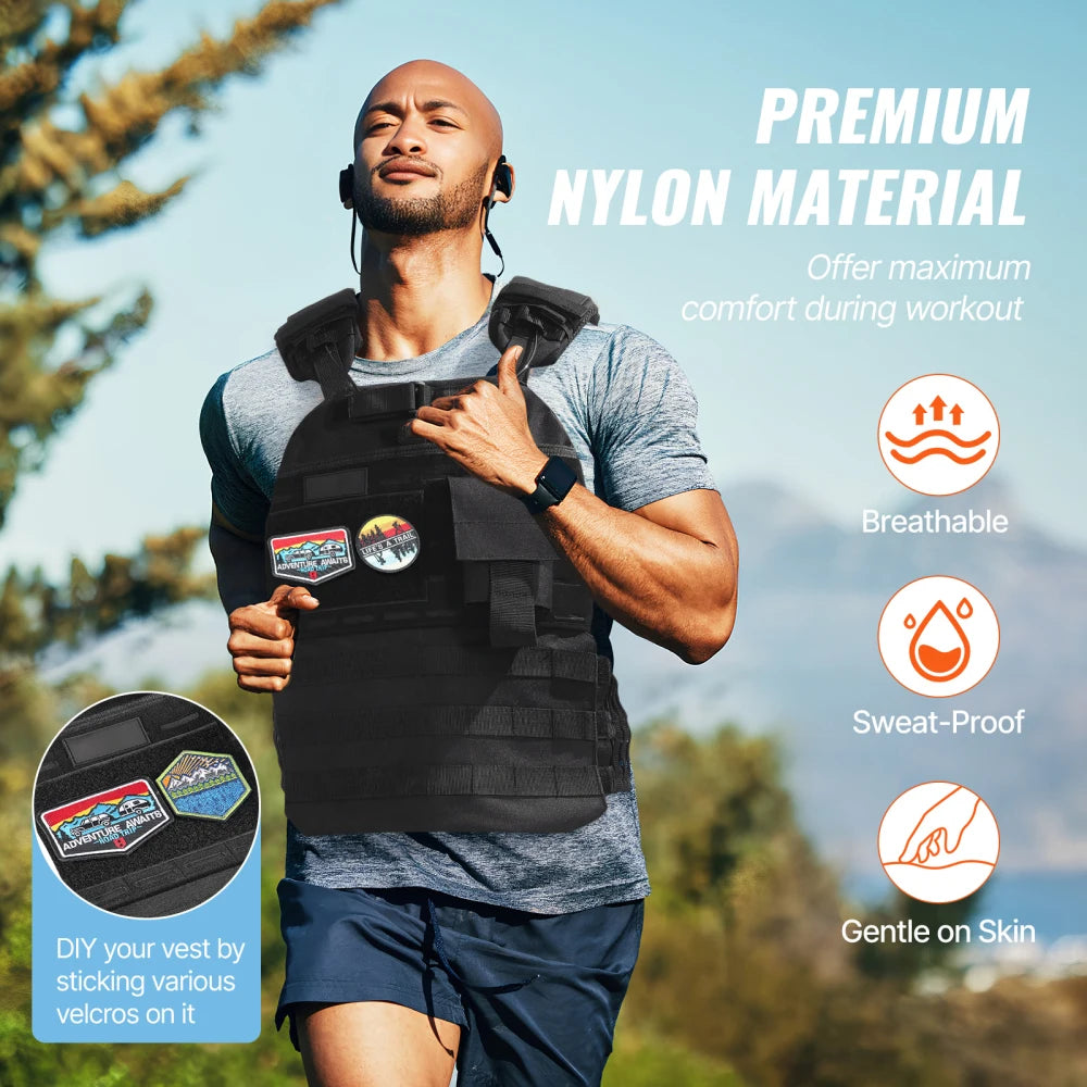 Adjustable Weighted Vest For Cardio And Strength Training Exercises