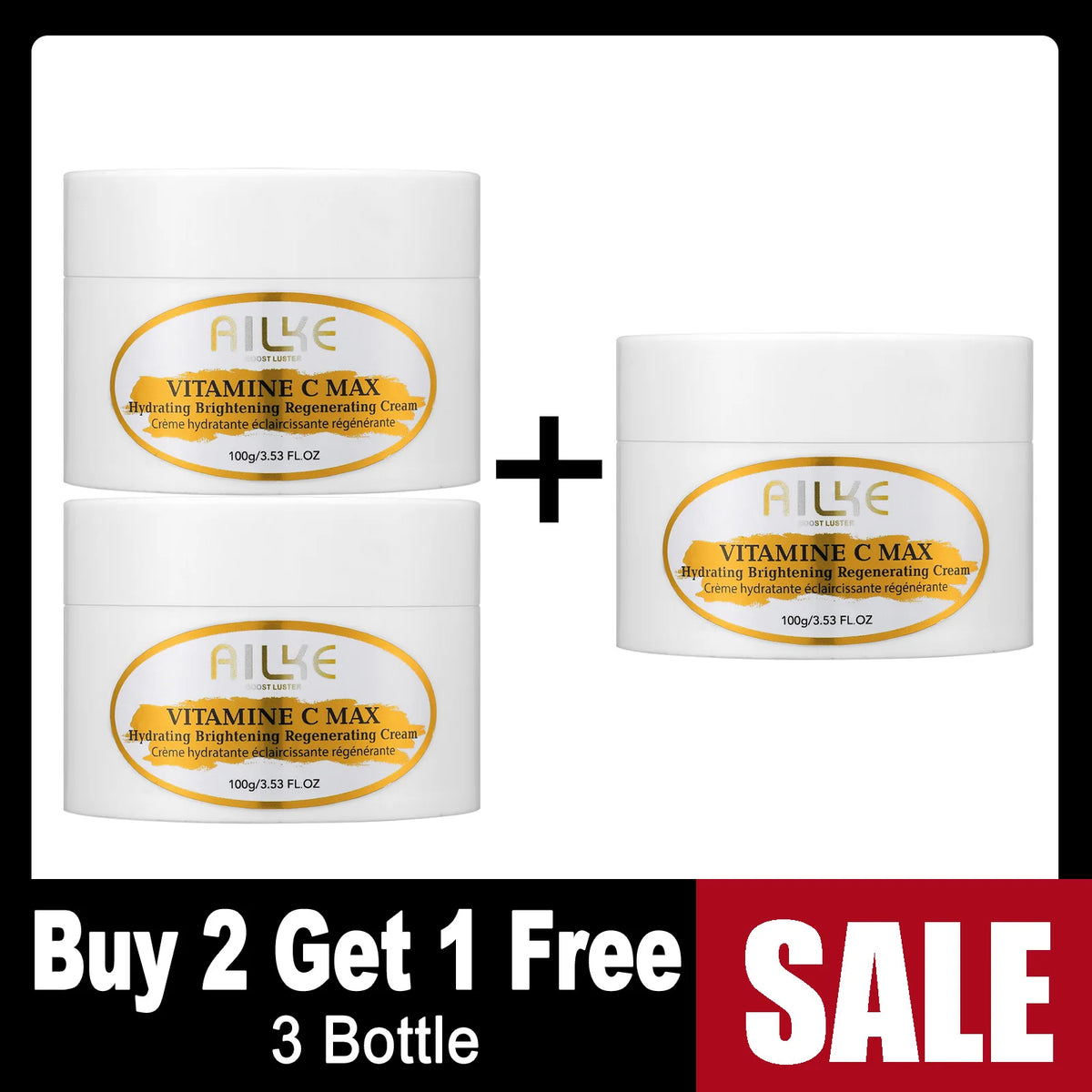 AILKE Vitamin C Body Cream Hydrates Skin And Reduces Spots