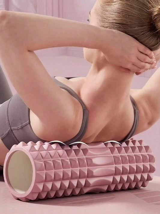 Textured Foam Yoga Roller For Muscle Relaxation And Fitness