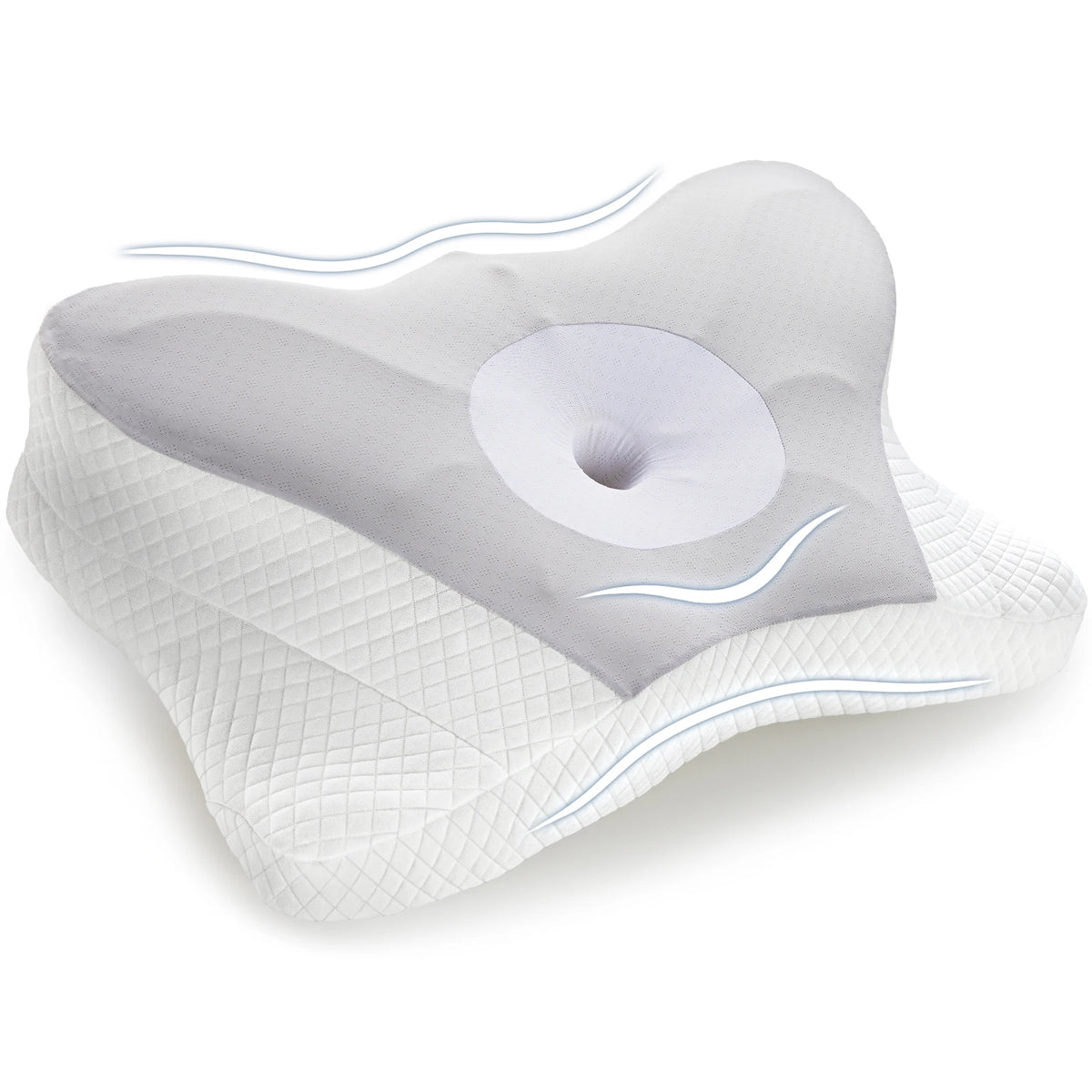JHK Ergonomic Memory Foam Cervical Pillow With Cooling Cover