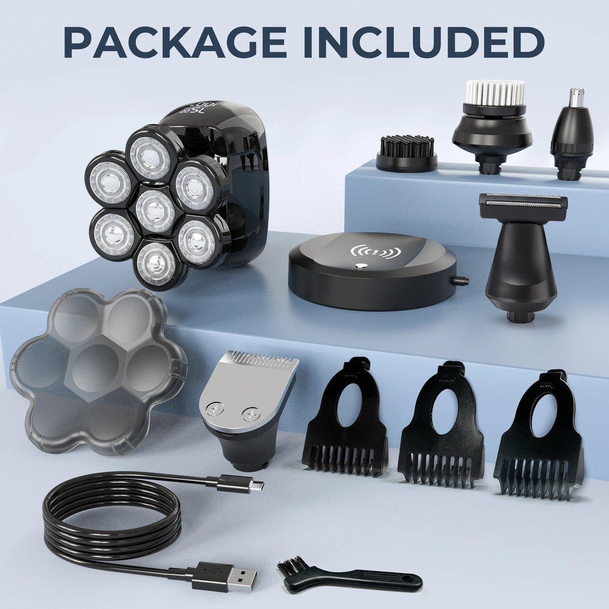 Sejoy 6 In 1 Cordless Electric Razor And Hair Clipper