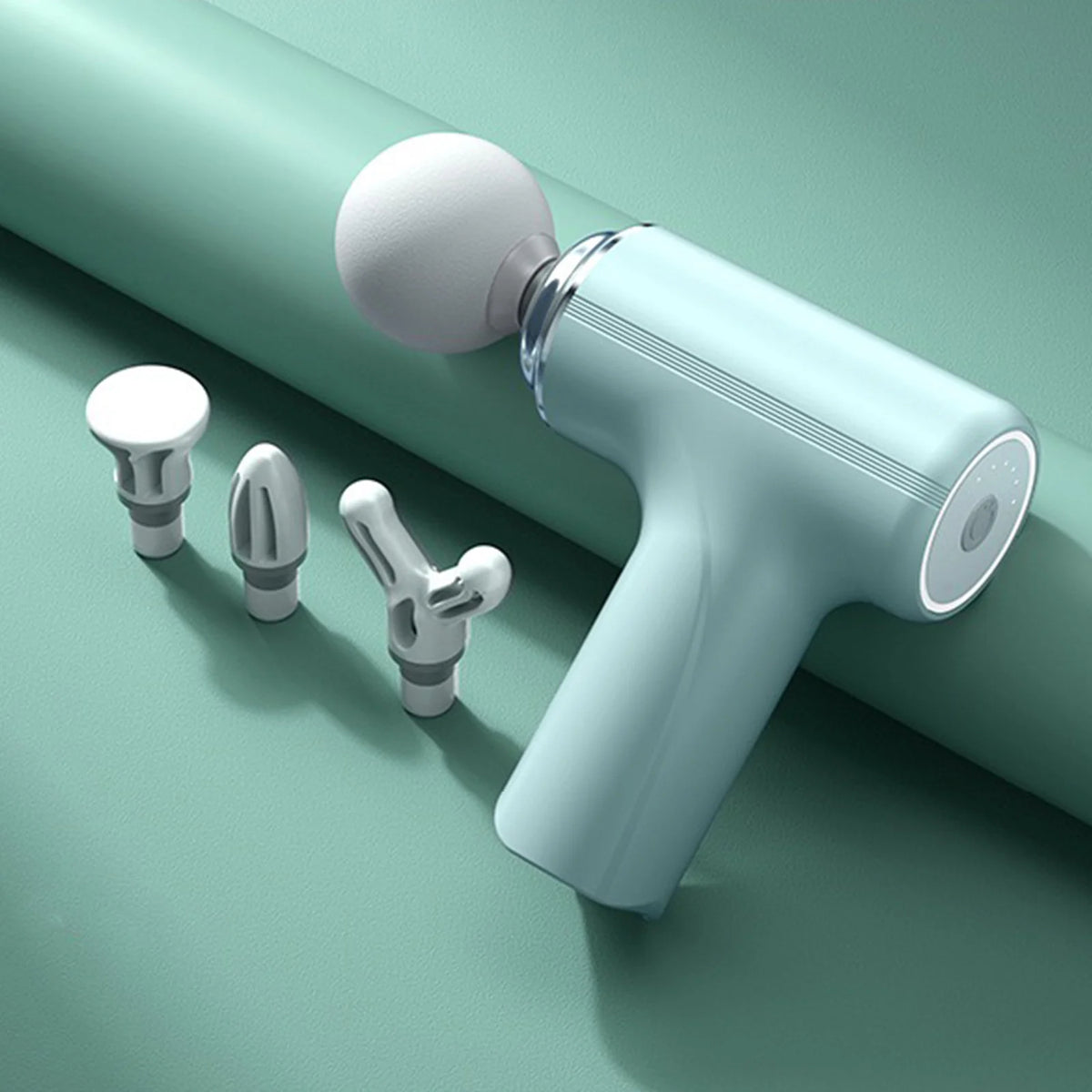 Six Speed Electric Fascia Massage Gun With Four Adjustable Heads