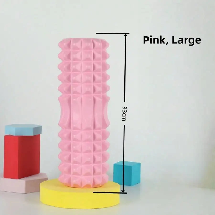 Textured Foam Yoga Roller For Muscle Relaxation And Fitness
